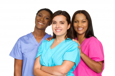 multi ethnic group of nurses